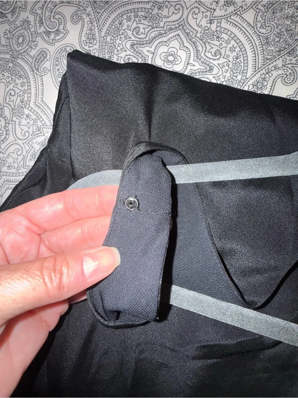 J. Crew Black V-Neck Midi Dress
